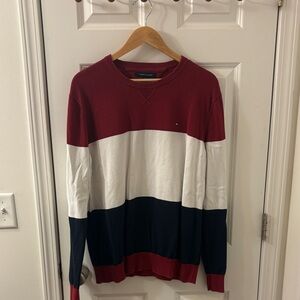 Tommy Hilfiger Men's Tricolor Crewneck Sweater